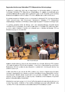 Regionalna Konferencja Oddziałów PTTK Województwa Dolnośląskiego [Dokument elektroniczny]