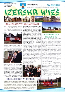 Izerska Wieś : Biuletyn Rady Gminy i Wójta Gminy, 2018, nr 65 [Dokument elektroniczny]