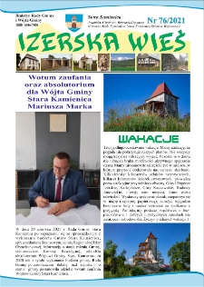 Izerska Wieś : Biuletyn Rady Gminy i W&oacute;jta Gminy, 2021, nr 76 [Dokument elektroniczny]