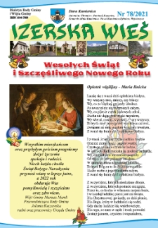 Izerska Wieś : Biuletyn Rady Gminy i W&oacute;jta Gminy, 2021, nr 78 [Dokument elektroniczny]