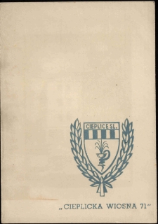 Cieplicka Wiosna 1971 - dyplom [Dokument życia społecznego]