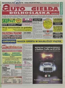 Auto Giełda Dolnośląska : regionalna gazeta ogłoszeniowa, 2008, nr 124 (1812) [27.10]