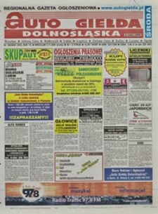 Auto Giełda Dolnośląska : regionalna gazeta ogłoszeniowa, 2008, nr 128 (1816) [5.11]
