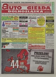 Auto Giełda Dolnośląska : regionalna gazeta ogłoszeniowa, 2008, nr 147 (1835) [22.12]