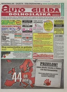 Auto Giełda Dolnośląska : regionalna gazeta ogłoszeniowa, 2008, nr 149 (1837) [29.12]