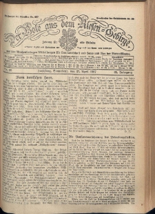 Der Bote aus dem Riesen-Gebirge : Zeitung für alle Stände, R. 95, 1907, nr 98