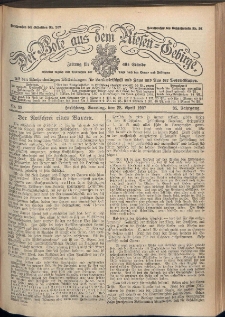 Der Bote aus dem Riesen-Gebirge : Zeitung für alle Stände, R. 95, 1907, nr 99