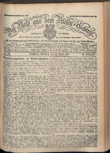 Der Bote aus dem Riesen-Gebirge : Zeitung für alle Stände, R. 95, 1907, nr 100