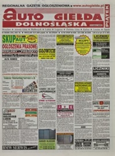 Auto Giełda Dolnośląska : regionalna gazeta ogłoszeniowa, 2009, nr 6 (1843) [16.01]