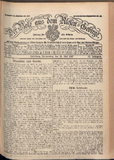 Der Bote aus dem Riesen-Gebirge : Zeitung f&uuml;r alle St&auml;nde, R. 95, 1907, nr 124