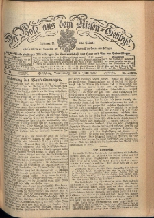 Der Bote aus dem Riesen-Gebirge : Zeitung für alle Stände, R. 95, 1907, nr 130