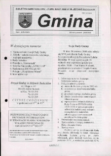 Gmina : biuletyn samorządowy : pismo Rady Gminy w Jeżowie Sudeckim, 2000, nr 25