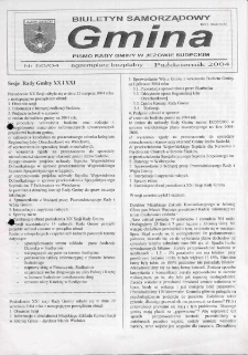Gmina : biuletyn samorządowy : pismo Rady Gminy w Jeżowie Sudeckim, 2004, nr 50