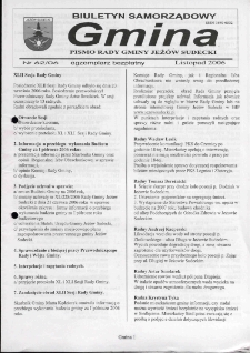 Gmina : biuletyn samorządowy : pismo Rady Gminy Jeż&oacute;w Sudecki, 2006, nr 62