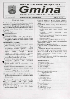 Gmina : biuletyn samorządowy : pismo Rady Gminy Jeżów Sudecki, 2007, nr 64