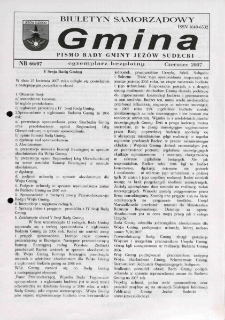 Gmina : biuletyn samorządowy : pismo Rady Gminy Jeż&oacute;w Sudecki, 2007, nr 66