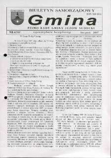 Gmina : biuletyn samorządowy : pismo Rady Gminy Jeżów Sudecki, 2007, nr 67