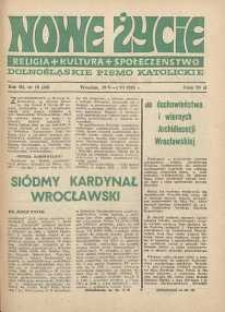Nowe Życie :dolnośląskie pismo katolickie : religia, kultura, społeczeństwo, 1985, nr 10 (48)