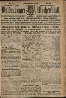 Waldenburger Wochenblatt, Jg. 62, 1916, nr 251