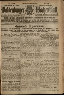 Waldenburger Wochenblatt, Jg. 62, 1916, nr 252