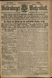 Waldenburger Wochenblatt, Jg. 62, 1916, nr 254