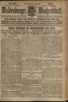 Waldenburger Wochenblatt, Jg. 62, 1916, nr 260
