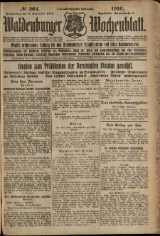 Waldenburger Wochenblatt, Jg. 62, 1916, nr 264