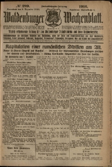 Waldenburger Wochenblatt, Jg. 62, 1916, nr 289