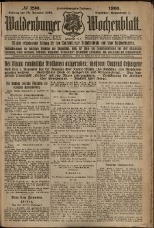 Waldenburger Wochenblatt, Jg. 62, 1916, nr 290