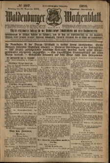 Waldenburger Wochenblatt, Jg. 62, 1916, nr 297