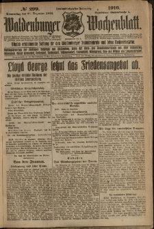 Waldenburger Wochenblatt, Jg. 62, 1916, nr 299