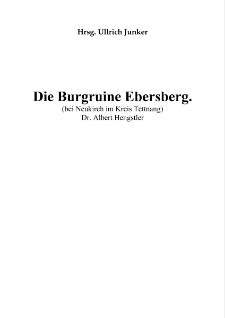 Burgruine Ebersberg [Dokument elektroniczny]