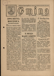 Gmina : biuletyn samorządowy : pismo Rady Gminy w Jeżowie Sudeckim, 1991, nr 6