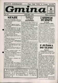 Gmina : biuletyn samorządowy : pismo Rady Gminy w Jeżowie Sudeckim, 1993, nr 16