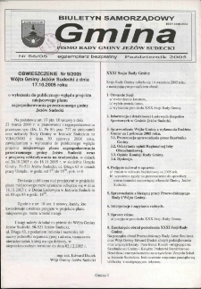 Gmina : biuletyn samorządowy : pismo Rady Gminy Jeżów Sudecki, 2005, nr 56