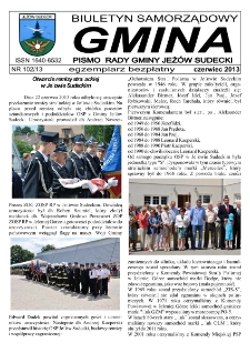Gmina : biuletyn samorządowy : pismo Rady Gminy Jeżów Sudecki, 2013, nr 102