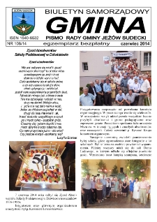 Gmina : biuletyn samorządowy : pismo Rady Gminy Jeż&oacute;w Sudecki, 2014, nr 108