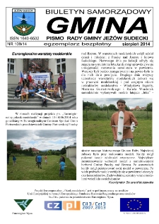Gmina : biuletyn samorządowy : pismo Rady Gminy Jeż&oacute;w Sudecki, 2014, nr 109