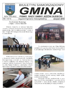 Gmina : biuletyn samorządowy : pismo Rady Gminy Jeżów Sudecki, 2015, nr 115