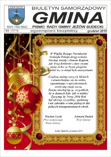 Gmina : biuletyn samorządowy : pismo Rady Gminy Jeżów Sudecki, 2015, nr 117