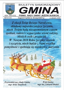 Gmina : biuletyn samorządowy : pismo Rady Gminy Jeż&oacute;w Sudecki, 2009, nr 81