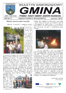 Gmina : biuletyn samorządowy : pismo Rady Gminy Jeż&oacute;w Sudecki, 2010, nr 84