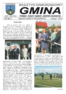 Gmina : biuletyn samorządowy : pismo Rady Gminy Jeż&oacute;w Sudecki, 2010, nr 86