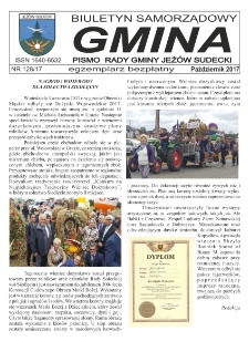 Gmina : biuletyn samorządowy : pismo Rady Gminy Jeżów Sudecki, 2017, nr 128