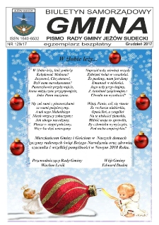 Gmina : biuletyn samorządowy : pismo Rady Gminy Jeżów Sudecki, 2017, nr 129