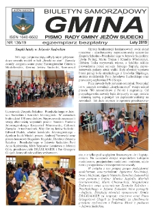 Gmina : biuletyn samorządowy : pismo Rady Gminy Jeżów Sudecki, 2019, nr 136
