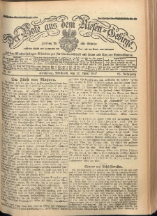 Der Bote aus dem Riesen-Gebirge : Zeitung für alle Stände, R. 95, 1907, nr 89
