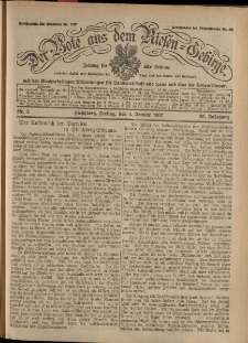 Der Bote aus dem Riesen-Gebirge : Zeitung für alle Stände, R. 95, 1907, nr 3