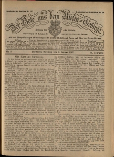 Der Bote aus dem Riesen-Gebirge : Zeitung für alle Stände, R. 95, 1907, nr 5