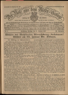 Der Bote aus dem Riesen-Gebirge : Zeitung für alle Stände, R. 95, 1907, nr 9